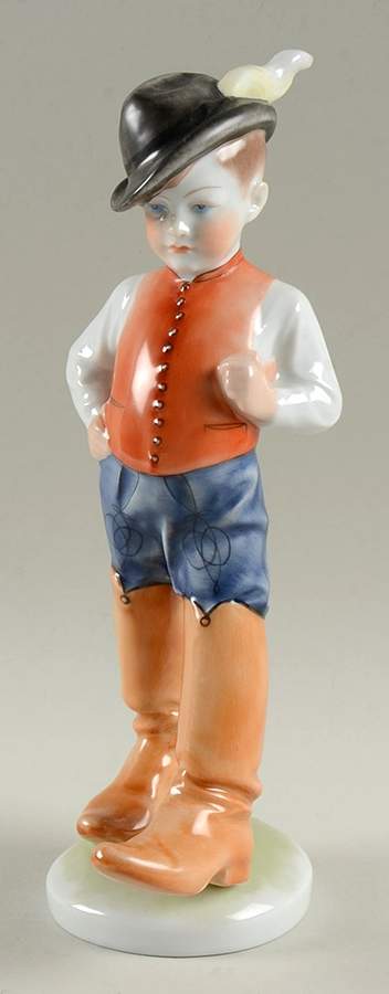Nursery Rhymes-Fairy Tales Little Tom Thumb-Rust Vest - No Box by Herend-1