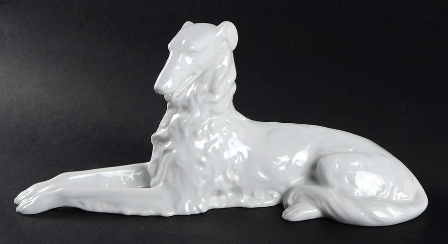Dogs Borzoi-White - No Box by Herend-1