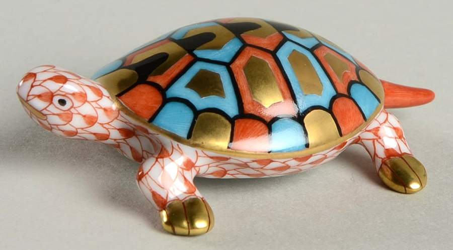 Turtles Baby Turtle-Rust - No Box by Herend-1