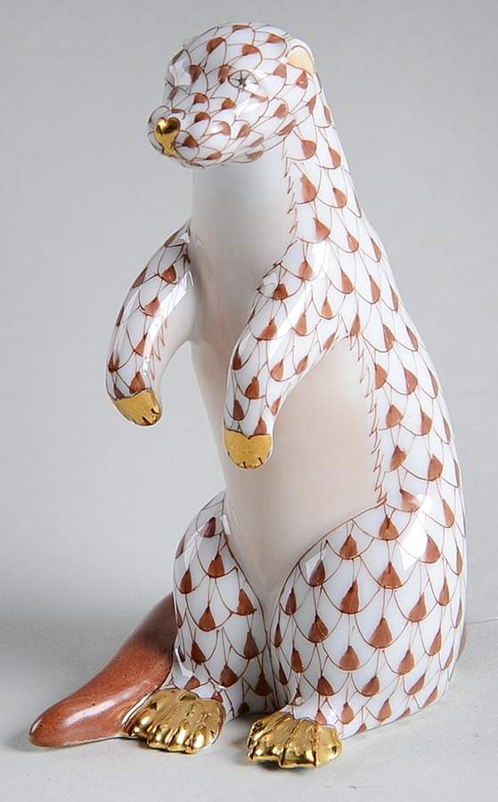 Wild Animals Otter-Chocolate - No Box by Herend-1