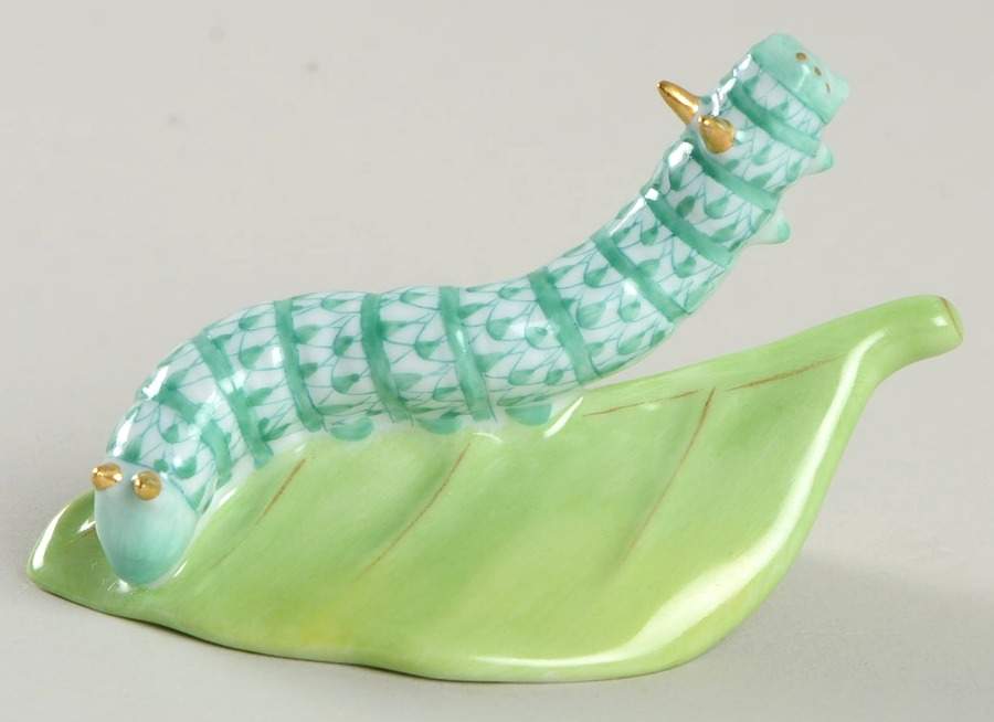 Bugs & Friends Caterpillar-Green - No Box by Herend-1