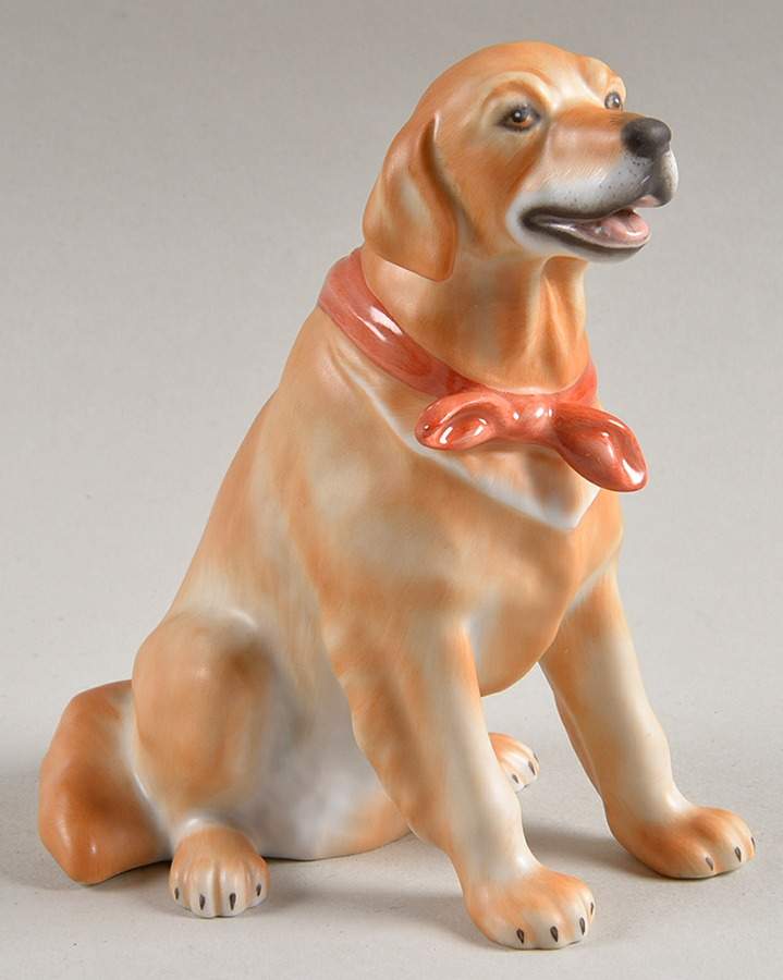 Dogs Golden Retriever-Natural - No Box by Herend-1