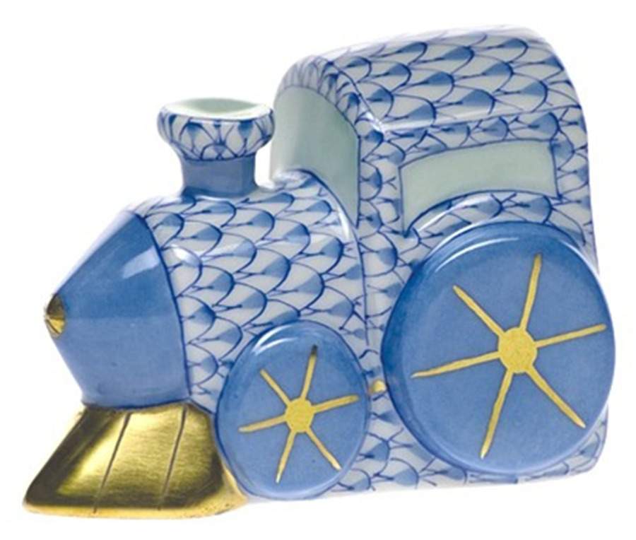 Childrens's Gifts & Toys Train-Blue - No Box by Herend-1