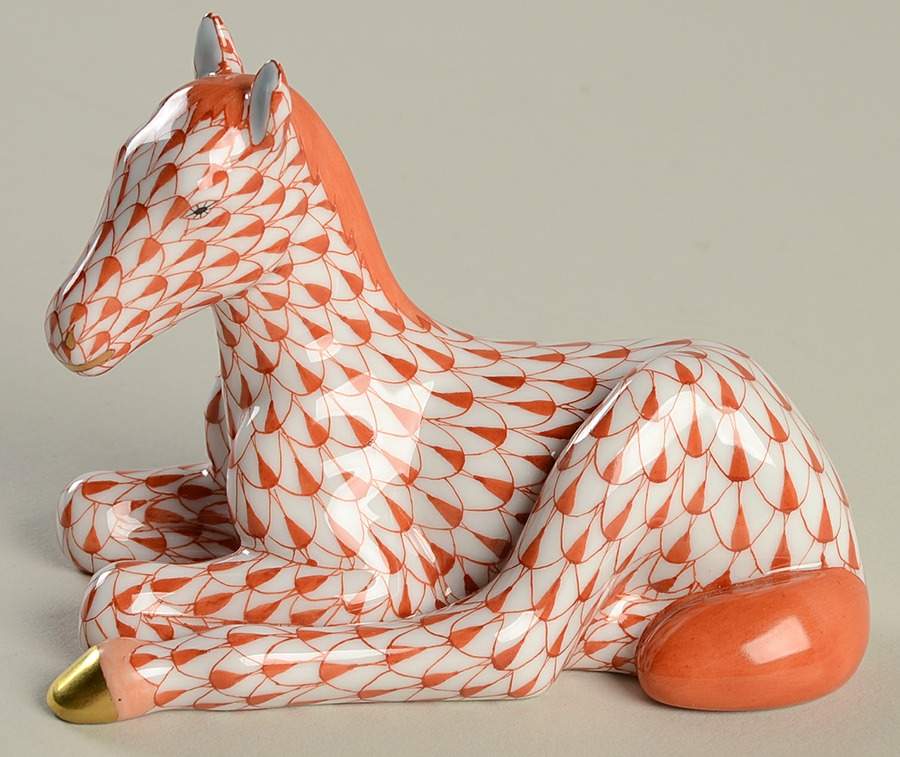 Horses (Equine) Pony-Rust - No Box by Herend-1