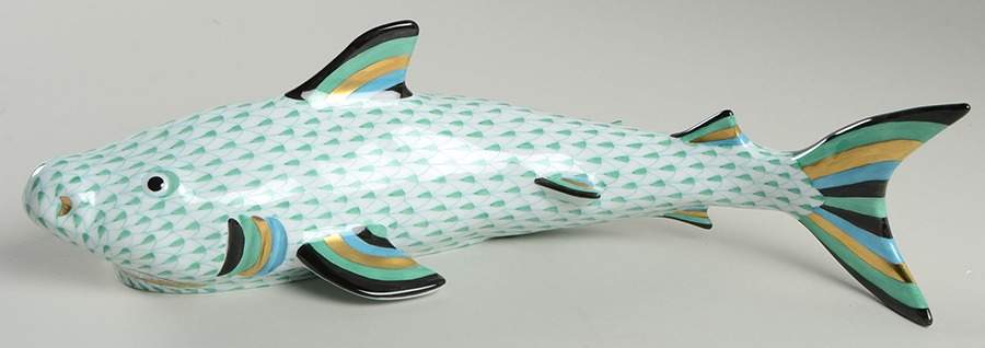 Sea Marine Animals Shark-Green - No Box by Herend-1