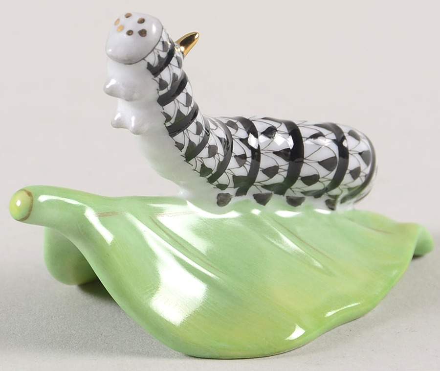 Bugs & Friends Caterpillar-Black - No Box by Herend-1