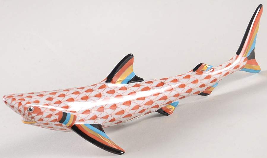 Sea Marine Animals Shark-Rust - No Box by Herend-1
