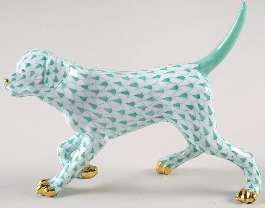 Dogs Labrador Retriever-Green - No Box by Herend-1