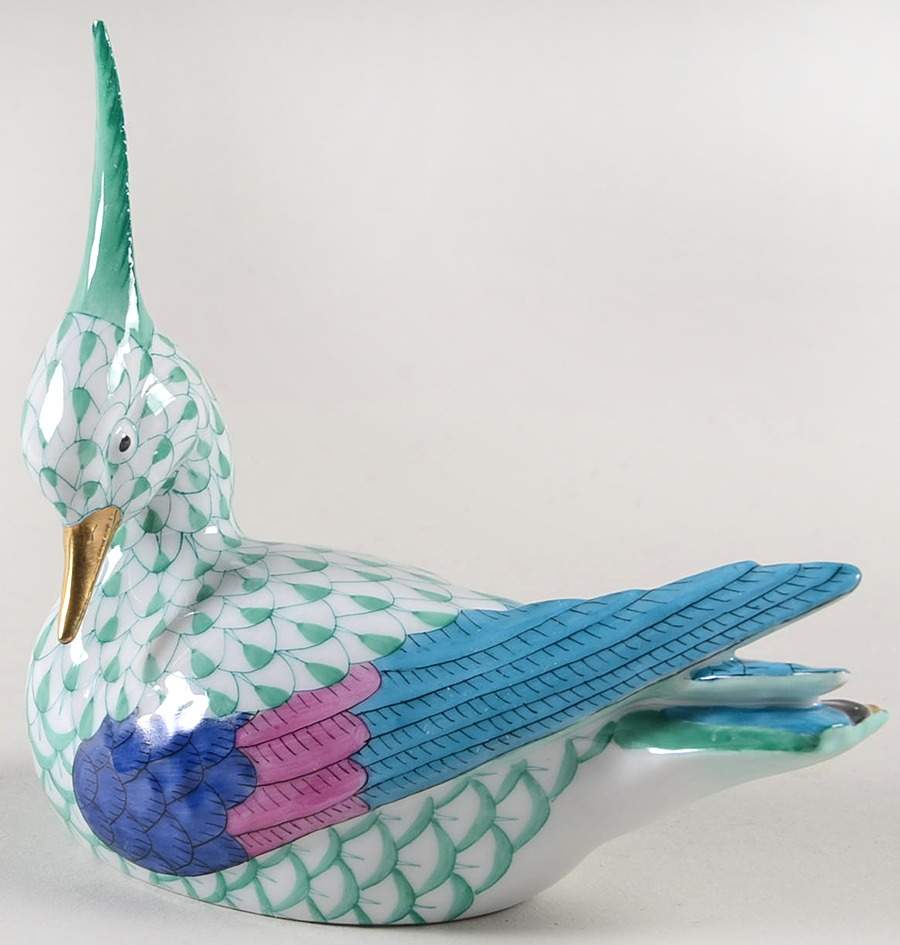 Birds Bird-Green - No Box by Herend-1