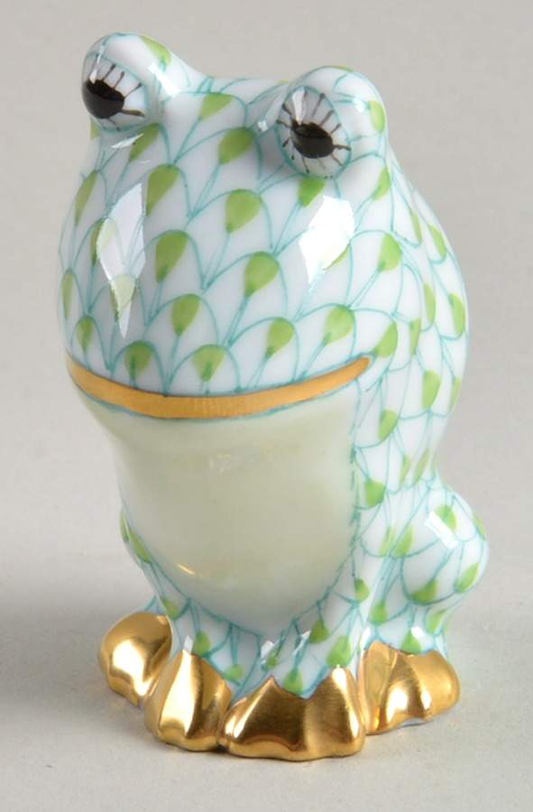 Frogs Leapin Louie-Key Lime - No Box by Herend-1
