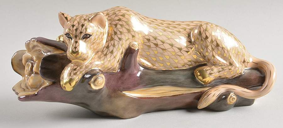 Wild Cats Lioness On Watch-Multicolor - No Box by Herend-1