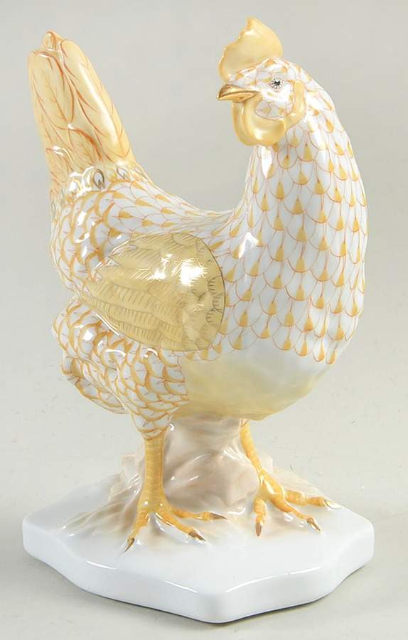 Hen & Chicks Hen-Butterscotch - No Box by Herend-1
