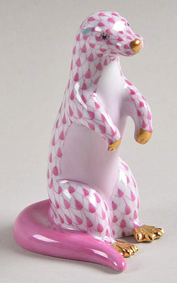 Wild Animals Otter-Raspberry - No Box by Herend-1
