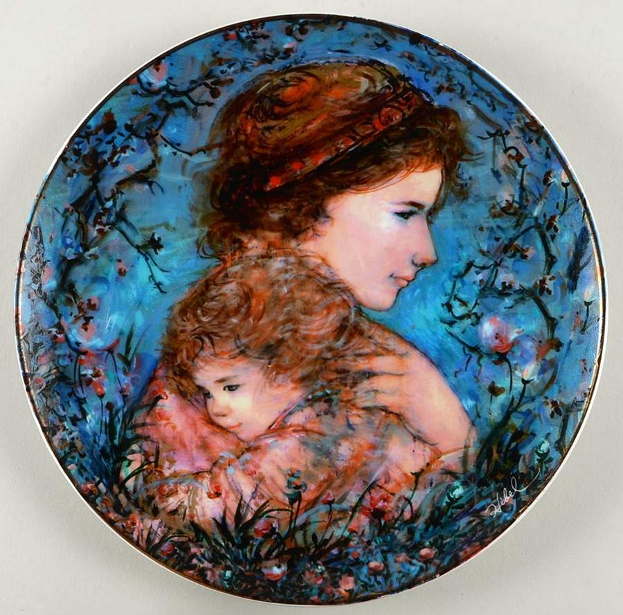 Hibel Plates Eve And Child-Anniversary - Boxed by Hibel-1
