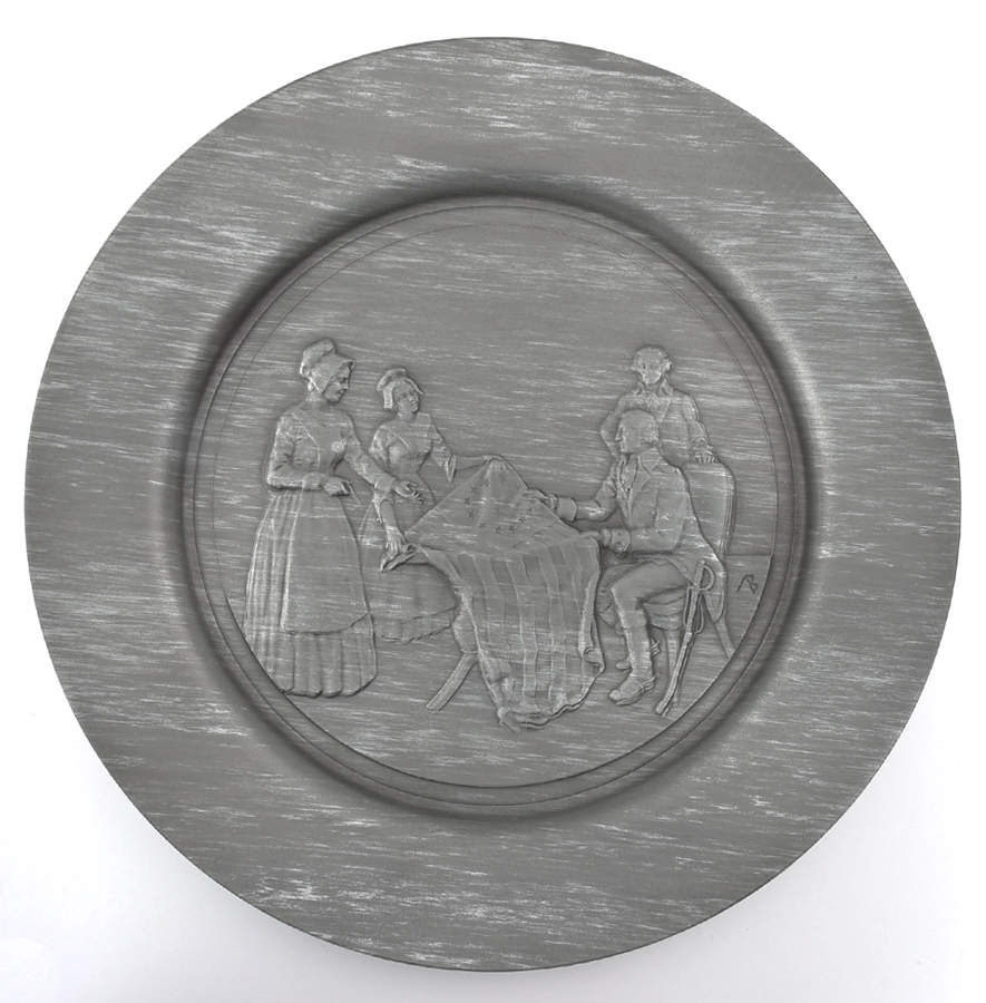 Bicentennial Plate Betsy Ross - Boxed by Hamilton Collection-1
