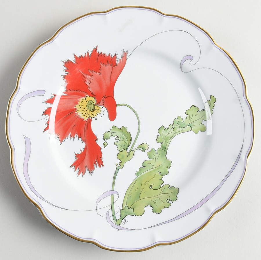 Fleur et Reubens Pavot-Poppy - Boxed by Haviland-1