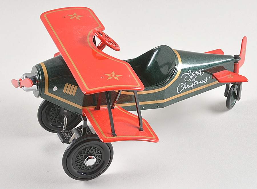 Kiddie Car Classics 1930 Spirit Of Christmas Biplane - Boxed by Hallmark Gold Crown-1