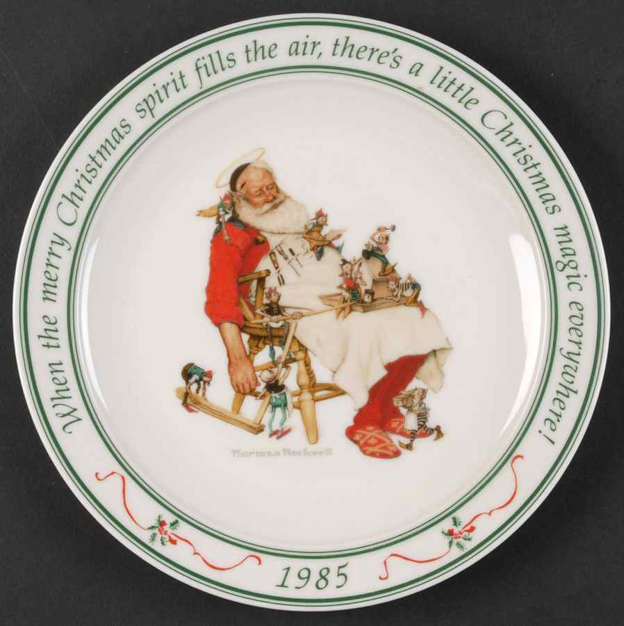 Norman Rockwell When The Merry Christmas Spiri - Boxed by Hallmark Gold Crown-1