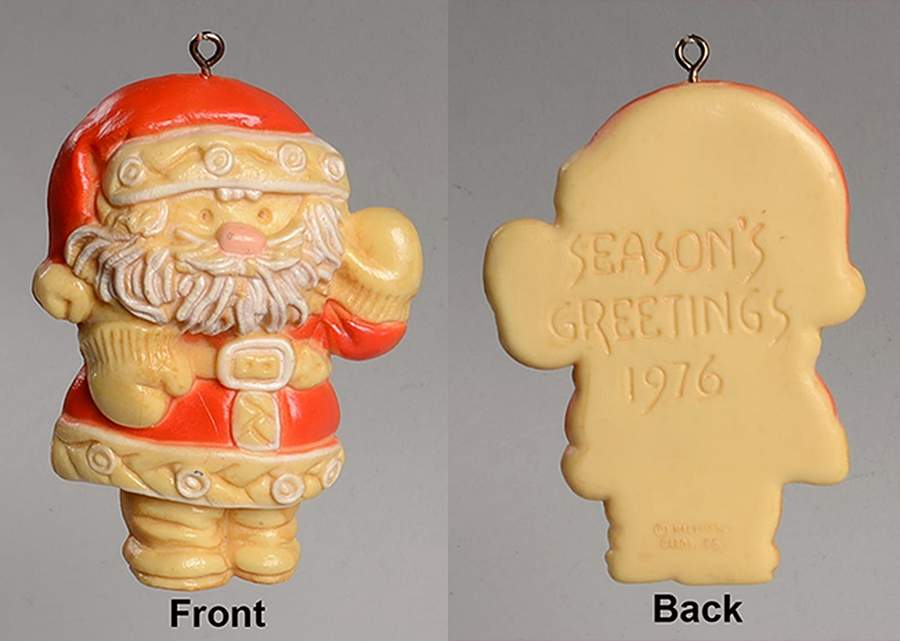 1976 Hallmark Christmas Ornaments Tree Treat:Santa - Boxed by Hallmark Gold Crown-1