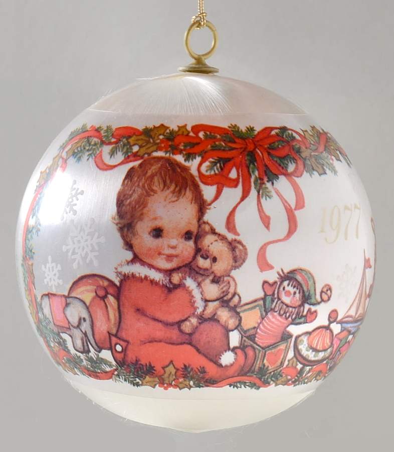 1977 Hallmark Christmas Ornaments Baby's First Christmas - No Box by Hallmark Gold Crown-1