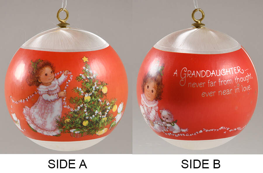 1978 Hallmark Christmas Ornaments Granddaughter - Boxed by Hallmark Gold Crown-1