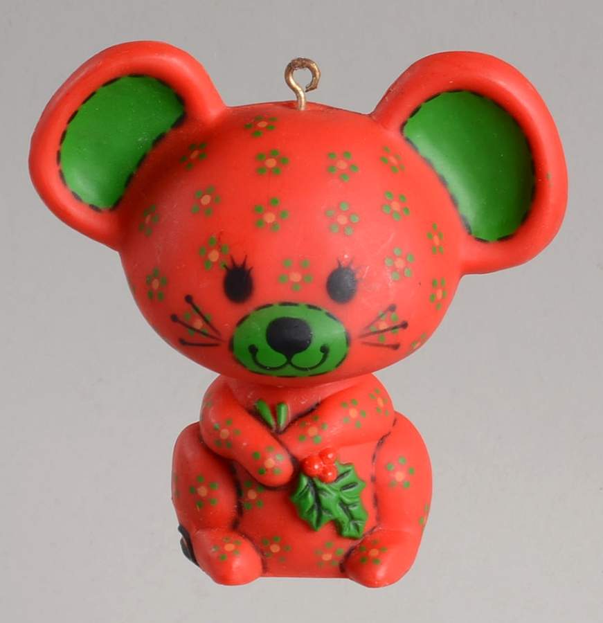1978 Hallmark Christmas Ornaments Calico Mouse - Boxed by Hallmark Gold Crown-1
