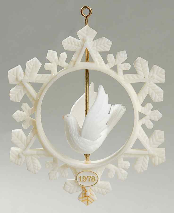 1978 Hallmark Christmas Ornaments Twirl About-Dove - Boxed by Hallmark Gold Crown-1
