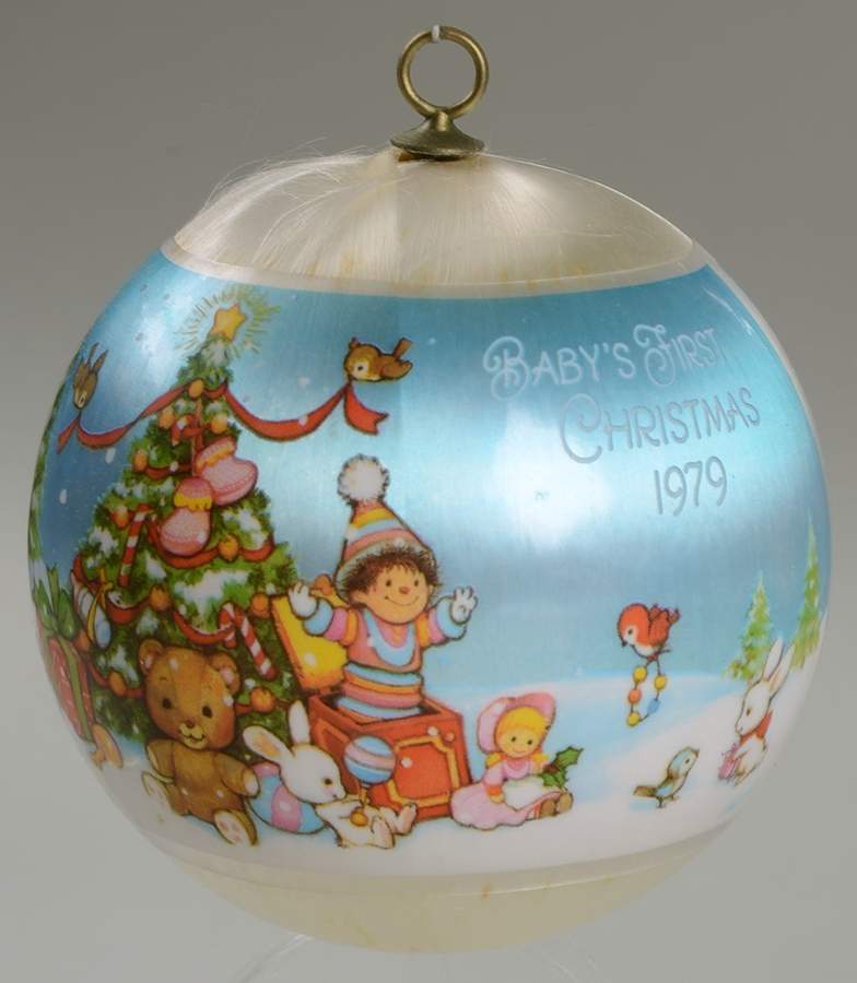 1979 Hallmark Christmas Ornaments Baby's First Christmas - No Box by Hallmark Gold Crown-1