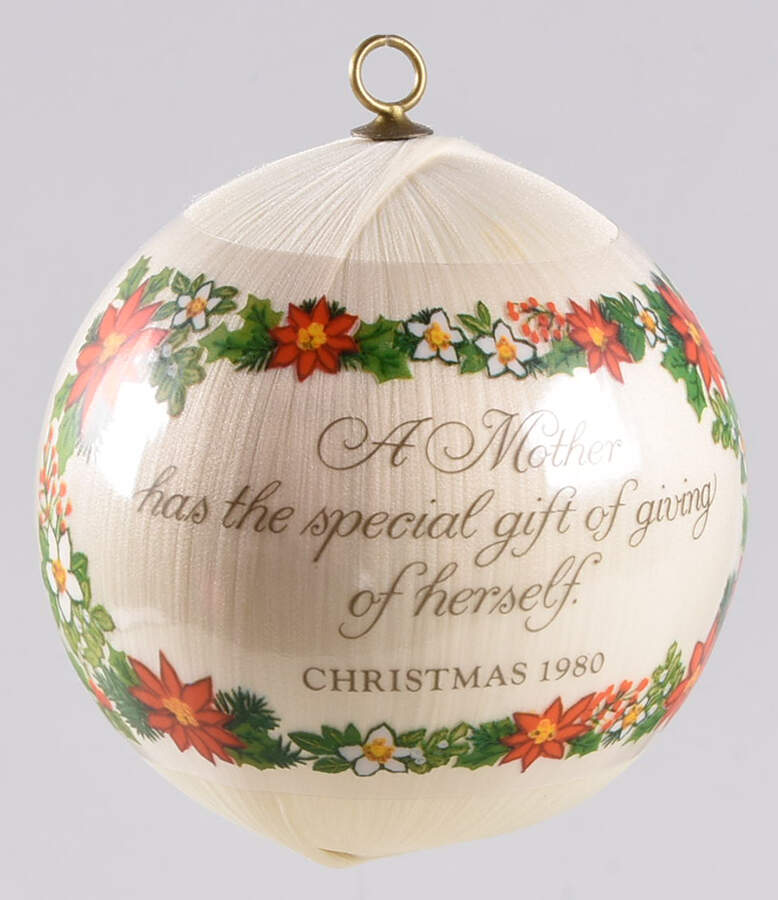 1980 Hallmark Christmas Ornaments Mother - Boxed by Hallmark Gold Crown-1