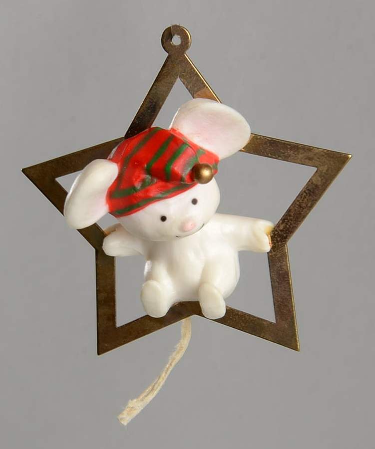1980 Hallmark Christmas Ornaments Little Trimmers-Swingin On A Star - Boxed by Hallmark Gold Crown-1
