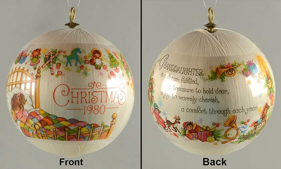 1980 Hallmark Christmas Ornaments Granddaughter - With Box by Hallmark Gold Crown-1