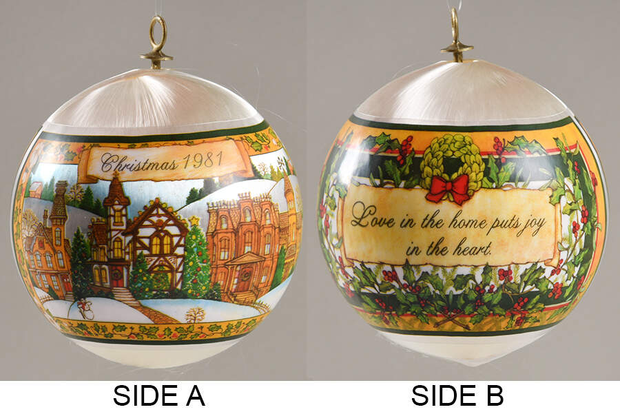 1981 Hallmark Christmas Ornaments Home - No Box by Hallmark Gold Crown-1