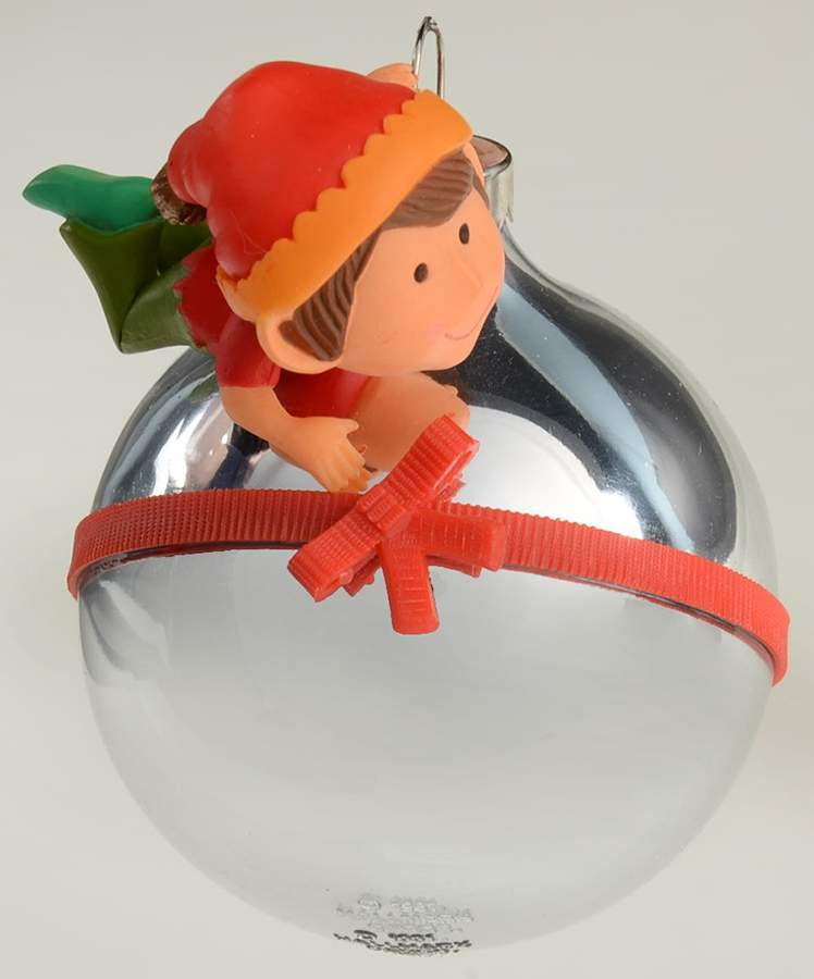 1981 Hallmark Christmas Ornaments Peeking Elf - No Box by Hallmark Gold Crown-1