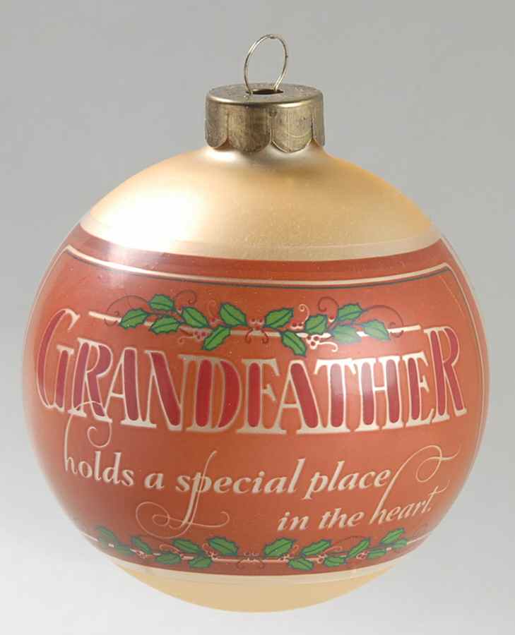 1981 Hallmark Christmas Ornaments Grandfather - Boxed by Hallmark Gold Crown-1