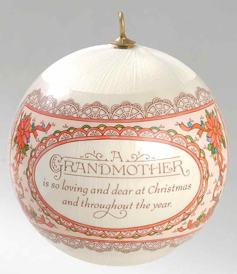 1981 Hallmark Christmas Ornaments Grandmother - No Box by Hallmark Gold Crown-1