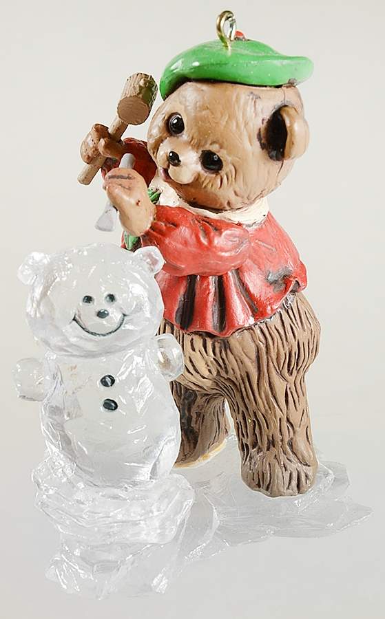 1981 Hallmark Christmas Ornaments Ice Sculptor - Boxed by Hallmark Gold Crown-1
