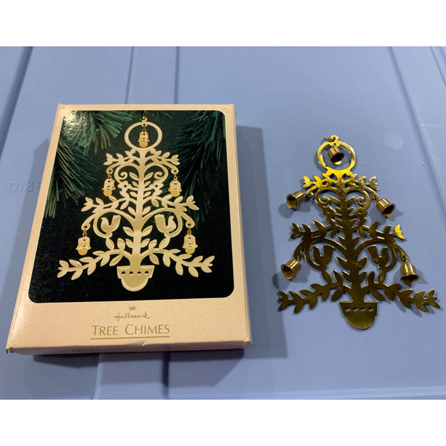 Holiday Chimes 1982-Tree Chimes - Boxed by Hallmark Gold Crown-1