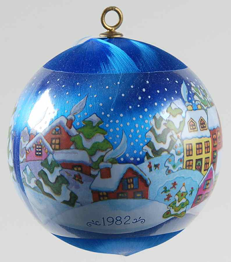 1982 Hallmark Christmas Ornaments New Home - Boxed by Hallmark Gold Crown-1