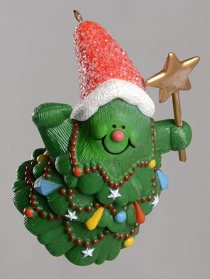 1982 Hallmark Christmas Ornaments Jolly Christmas Tree - Boxed by Hallmark Gold Crown-1