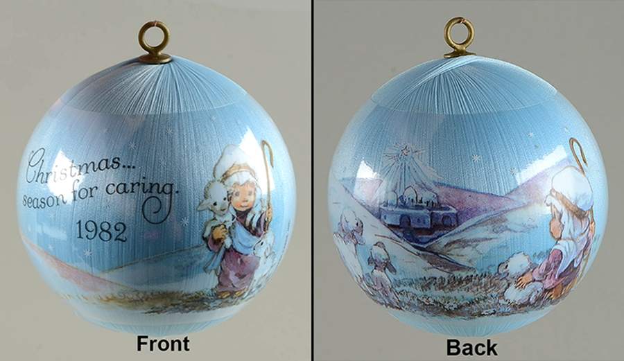 1982 Hallmark Christmas Ornaments Season For Caring - No Box by Hallmark Gold Crown-1