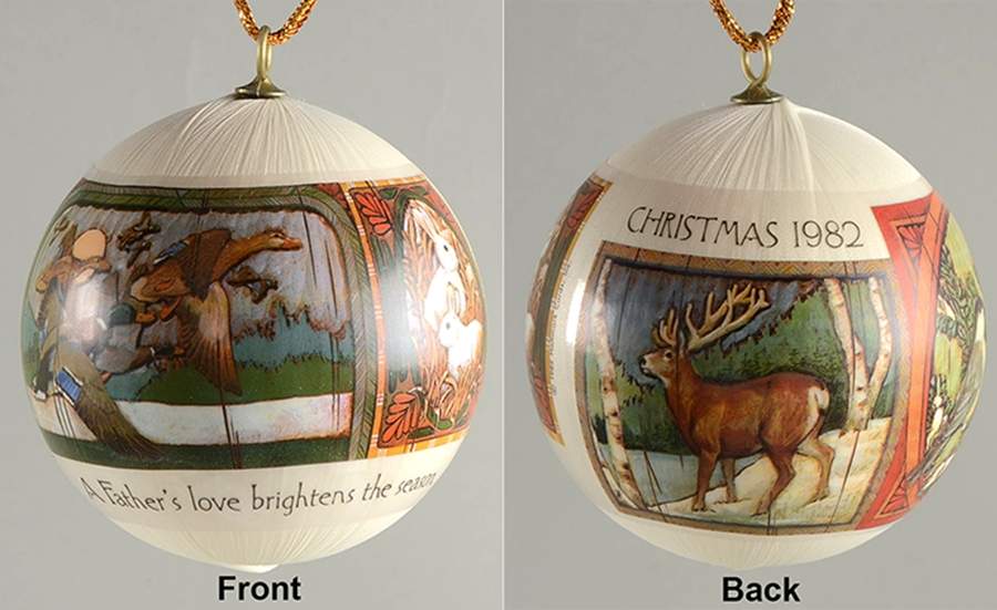 1982 Hallmark Christmas Ornaments Father - No Box by Hallmark Gold Crown-1