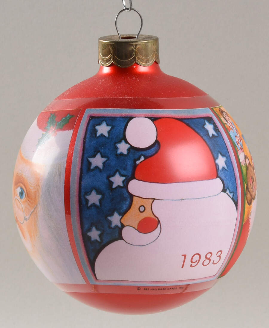 1983 Hallmark Christmas Ornaments Here Comes Santa - No Box by Hallmark Gold Crown-1