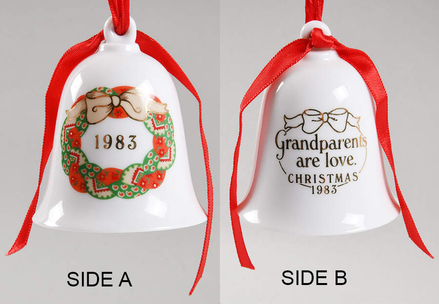 1983 Hallmark Christmas Ornaments Grandparents - No Box by Hallmark Gold Crown-1