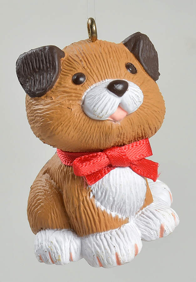 1983 Hallmark Christmas Ornaments Holiday Puppy - No Box by Hallmark Gold Crown-1