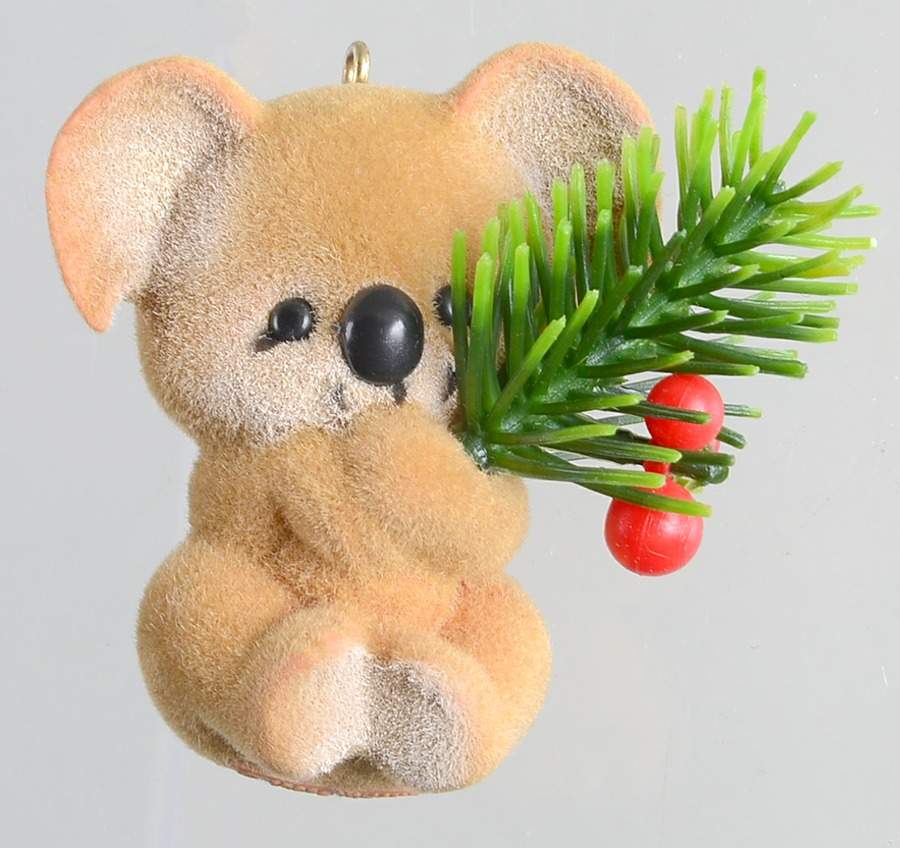 1983 Hallmark Christmas Ornaments Christmas Koala - Boxed by Hallmark Gold Crown-1