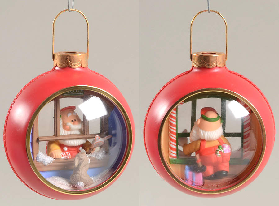 1984 Hallmark Christmas Ornaments Santas Workshop - Boxed by Hallmark Gold Crown-1
