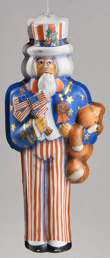 1984 Hallmark Christmas Ornaments Uncle Sam - No Box by Hallmark Gold Crown-1