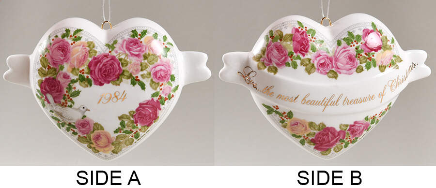 1984 Hallmark Christmas Ornaments Heartful Of Love - No Box by Hallmark Gold Crown-1