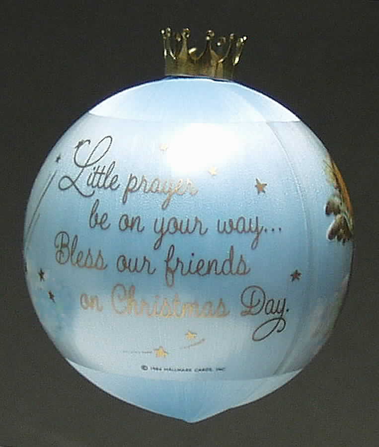 1984 Hallmark Christmas Ornaments A Christmas Prayer - Boxed by Hallmark Gold Crown-1