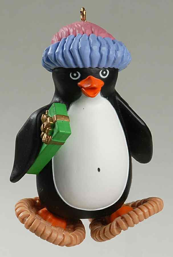 1984 Hallmark Christmas Ornaments Snowshoe Penguin - No Box by Hallmark Gold Crown-1
